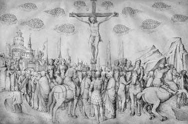 Crucifixión, del Álbum de dibujos de Jacopo Bellini